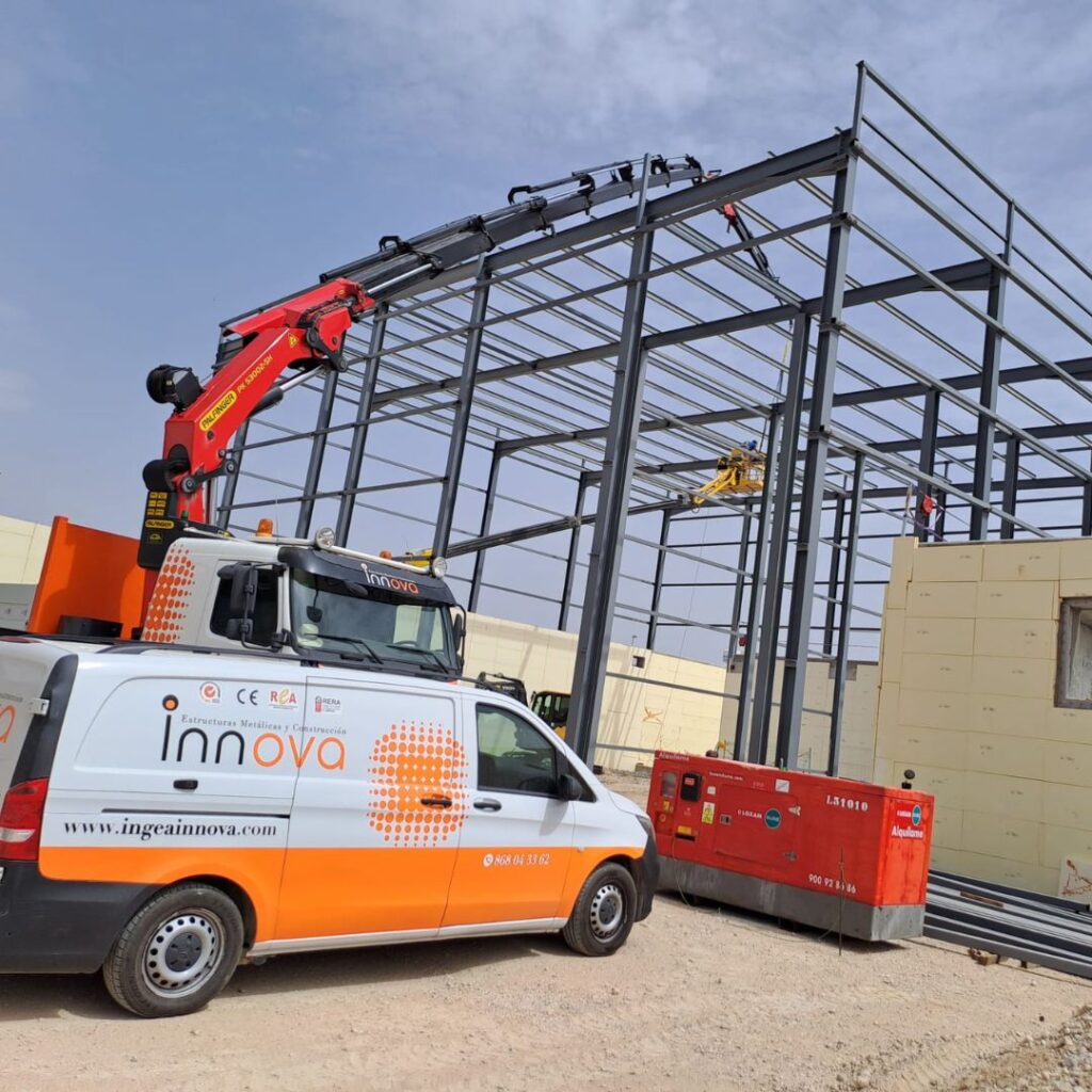 Estructura metálica – Edificio planta para biogas