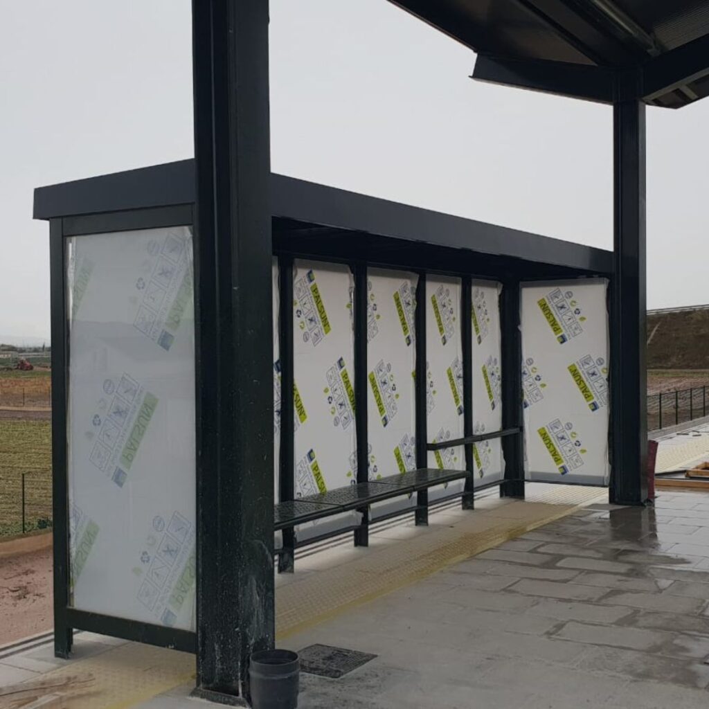 Estructura metálica, cubiertas y marquesinas – Estación Tren Lorca